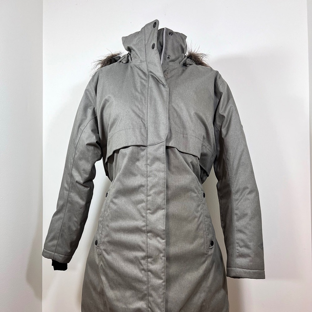 Women's Apres Arson™ II Winter Long Down Jacket - Color Grey - Plus Size 1X